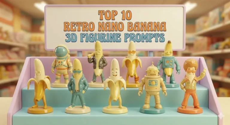 Top 10 Retro Nano Banana 3D Figurine Prompts